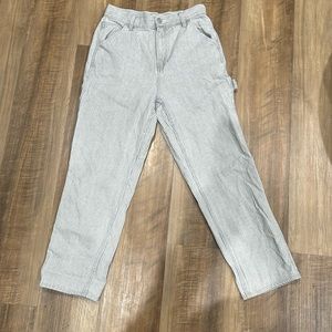Pacsun striped painters pants.